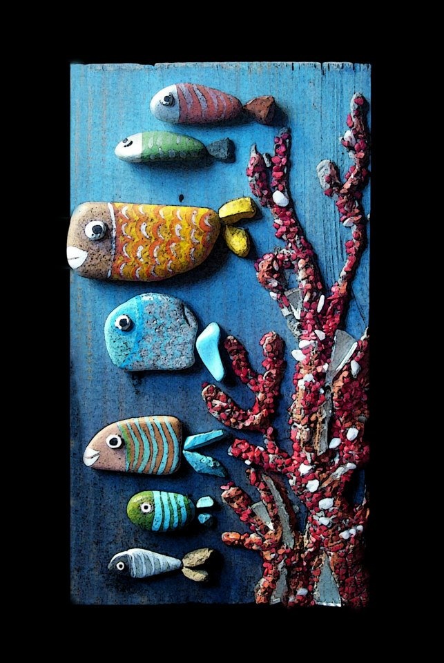 قليل من الحصى وكثير من الابداع مع ميشيلا بافاليني - Few pebbles with a lot of creativity by Michela Bufalini Od_kamencica-30